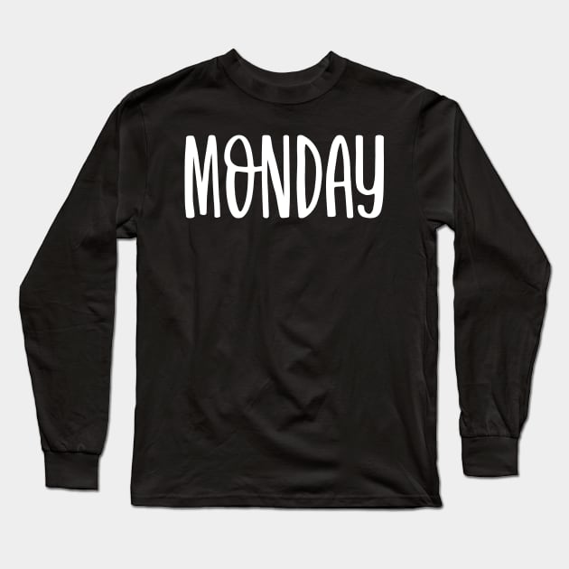 Monday Long Sleeve T-Shirt by colorsplash